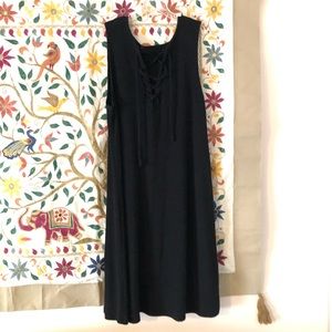 Black cotton dress